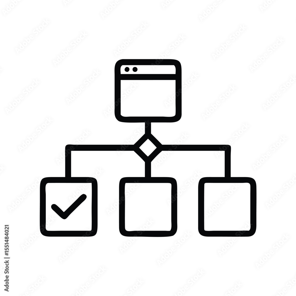 Poster flowchart diagram process mapping visual representation of workflow optimization and task management