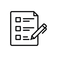 Checklist icon vector illustration for task management and to do list application and planning design 100