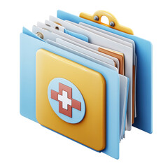 Medical Records Folder Healthcare File Patient History Chart Information on transparent background