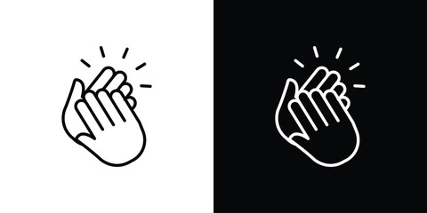 Clap icon vector, Symbol, logo illustrations