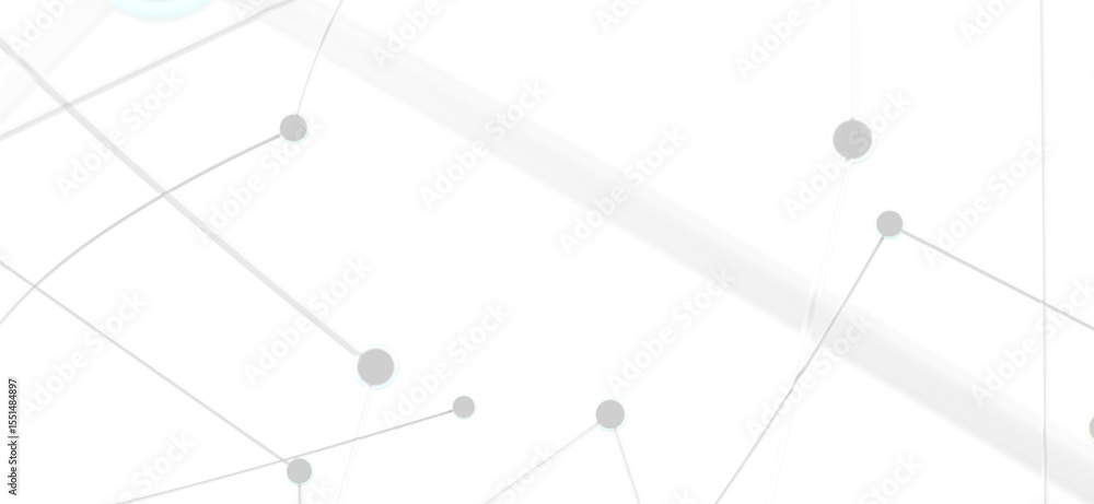 Poster Clean, minimalist background image of interconnected nodes. Ideal for tech, network, and connection concepts.