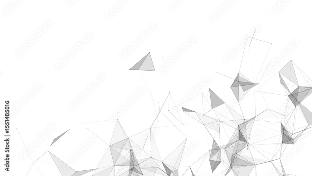 Poster cyber network connection structure. technology connect big data. vector science background. business