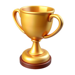 golden trophy cup transparent background 