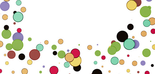 Multicolor confetti abstract background with a lot of falling pieces, isolated on a white background.
