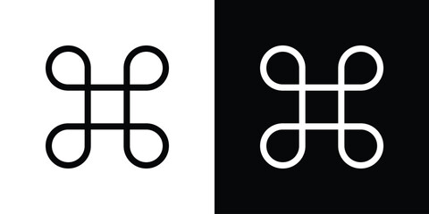 Command icon vector, Symbol, logo illustrations