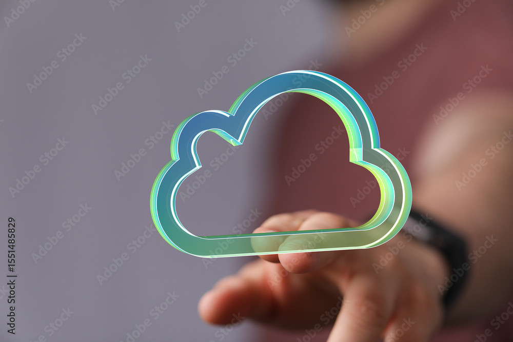Aufkleber reliable cloud solutions for business. boost efficiency with secure data storage, easy access, and s