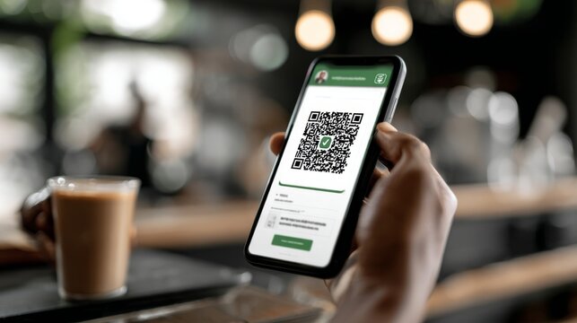 Person holding mobile phone with digital vaccine passport app on display.