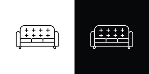 Couch icon vector, Symbol, logo illustrations