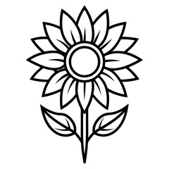 Fototapeta premium Panoramic View of a Sunflower Plantation in the Countryside