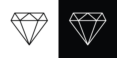 Diamond icon vector, Symbol, logo illustrations