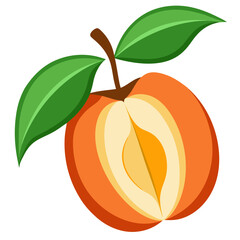Modern Stylized Blighia Sapida Fruit Graphic