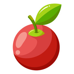 Clean Design Camu Camu Fruit Vector Illustration