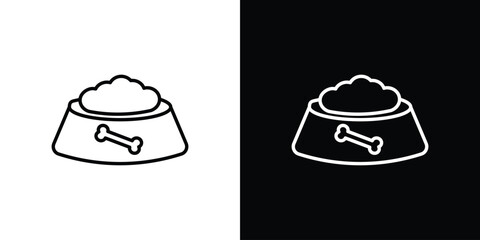 Dog food icon vector, Symbol, logo illustrations