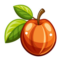 Minimalist Ziziphus Jujuba Icon for Healthy Snacks