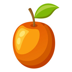 Clean Design Jujube Fruit Vector Illustration