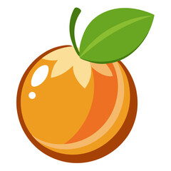 Clean Design Pitanga Fruit Vector on White Background