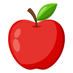 Minimalist Fuzzy Velvet Apple Icon for Tropical Fruit Concepts