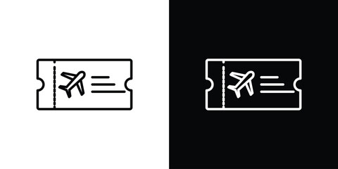 Flight tickets icon vector, Symbol, logo illustrations