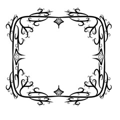  vector flower frame, tropical leaves, floral border, wildflower, eucalyptus wreath, branches. Ornament of botanical silhouette element vector. Nature card in minimal line style