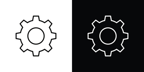 Gear icon vector, Symbol, logo illustrations