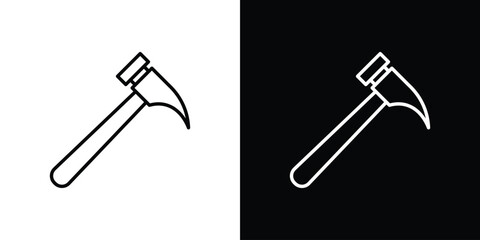 Hammer icon vector, Symbol, logo illustrations
