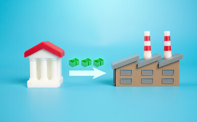 The bank provides credit funds for the plant. Investments and development. Working capital, short-term loans. Debt restructuring. Debt servicing, economic revitalization. Credit lines