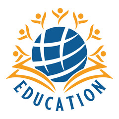 education logo, school, academy, university, college and public foundation	
