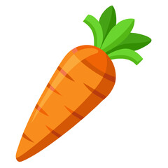 Carrot 3D vector
 white background