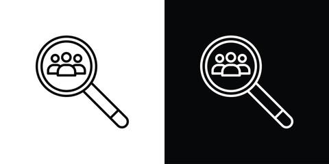 Job candidate icon vector, Symbol, logo illustrations