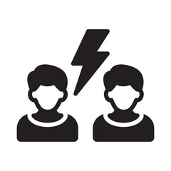 People conflict Vector Icon which can easily modify or edit