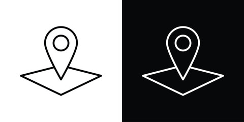 Land layer location icon vector, Symbol, logo illustrations