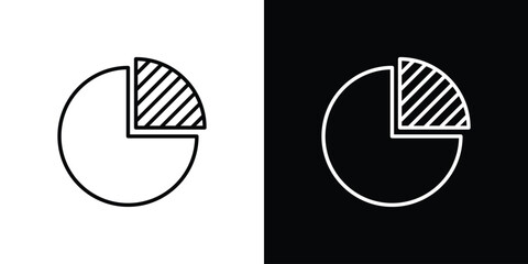 Market share icon vector, Symbol, logo illustrations