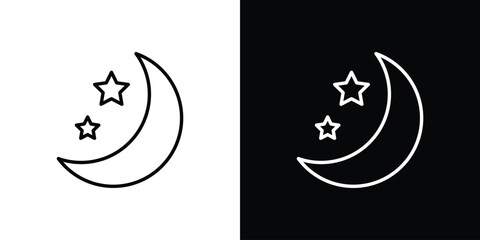 Moon icon vector, Symbol, logo illustrations