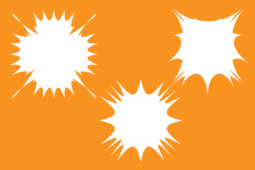 Offer splash star shape vector
