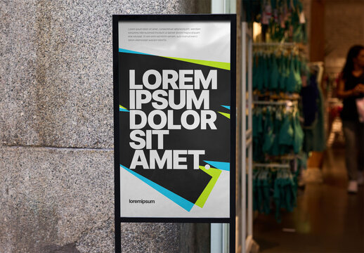 Madrid Storefront Ad Mockup
