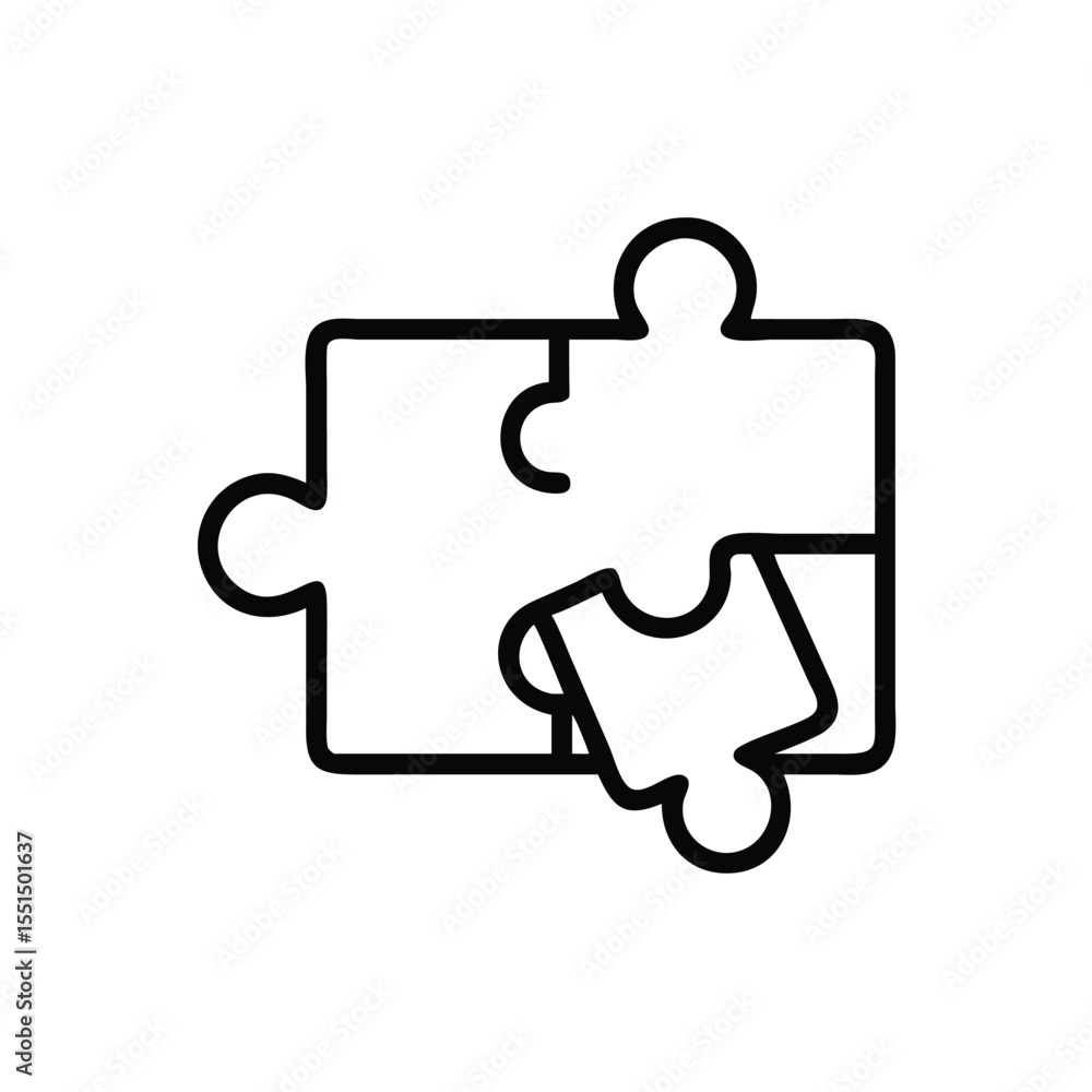 Poster puzzle pieces icon vector illustration for integration teamwork and problem solving concept design 1