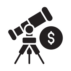 Forecasting Vector Icon which can easily modify or edit