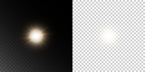 Glowing Christmas Star  with Magical Stardust, Bright Sparkle, and Transparent Light Effects for Holiday and New Year Designs
