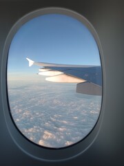 view from airplane window