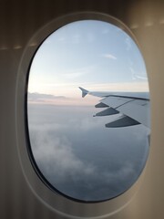 view from airplane window