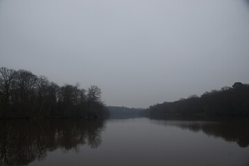 fog on the river