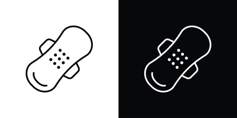 Sanitary pad icon vector, Symbol, logo illustrations