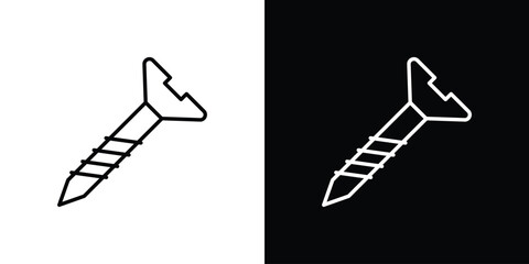 Screw icon vector, Symbol, logo illustrations