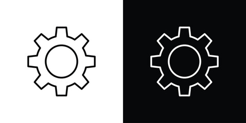 Settings button icon vector, Symbol, logo illustrations