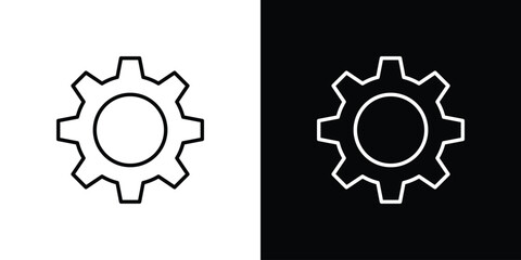 Settings icon vector, Symbol, logo illustrations