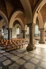 An old abandoned church somewhere in Liege, Belgium. June 14, 2025