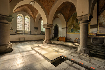An old abandoned church somewhere in Liege, Belgium. June 14, 2025
