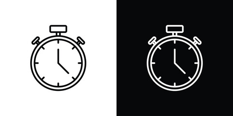 Stopwatch icon vector, Symbol, logo illustrations