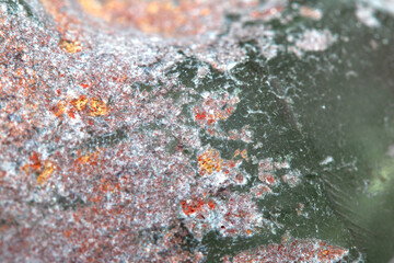 Close up of spiritual holistic crystal grain and rock for background