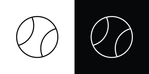 Tennis ball icon vector, Symbol, logo illustrations